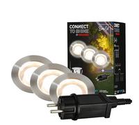 Segnapasso Esterno Moderno Kebony Plastica Cromo Led Integrato 1,8W 3000K Ip67