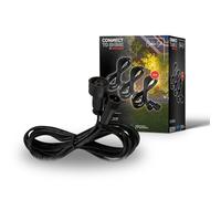 Briloner - Sistema da giardino Connect to Shine 12V Set di 3 pezzi Cavo di prolunga da 2 m, set di prolunghe, IP67 contro l'immersione temporanea, connessione a spina, 2 m, nero