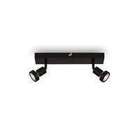 BRILONER - Spot da soffitto LED orientabile, plafoniera LED, luce bianca calda, nero, 32 x 7 x 8.5 cm