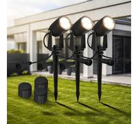 Briloner Spot LED con picchetto 3928035 12 V 3x-estensione nero Ø 4 cm 3928035