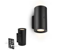 BRILONER Sticklights - Lampada da parete a LED senza collegamento di alimentazione e senza foratura, con batteria, touch, dimmerabile, luce bianca calda, lampada da parete per incollare, lampada da