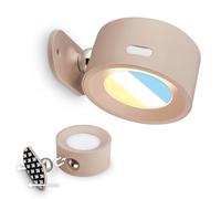 BRILONER Sticklights - Lampada da parete a LED senza collegamento di alimentazione e senza foratura, con batteria, touch, dimmerabile, CCT, magneticamente rimovibile, lampada da parete per incollare