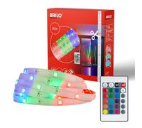 BRILONER - Striscia LED 20m con telecomando, colori di luce RGB, autoadesiva, striscia LED, striscia luminosa a LED, striscia luminosa a LED, bianco