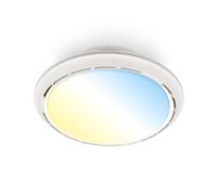 BRILONER - Ventilatore da soffitto con luce LED, telecomando, 6 velocità, CCT e