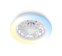 BRILONER - Ventilatore da soffitto con luce LED, telecomando, motore DC silenzio