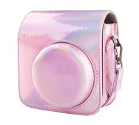 BriLumin Custodia per Fotocamera per Fujifilm Instax Mini 12, Custodia Protettiva in Pelle PU Compatibile con Instax Mini Fotocamera Ibrida Istantanea e Digitale Rosso