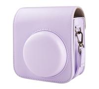 BriLumin Custodia per Fotocamera per Fujifilm Instax Mini 12, Custodia Protettiva in Pelle PU Compatibile con Instax Mini Fotocamera Ibrida Istantanea e Digitale Viola