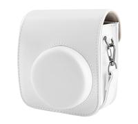 BriLumin Custodia per Fotocamera per Fujifilm Mini 12, Custodia Protettiva in Pelle PU Compatibile con Instax Mini Fotocamera Ibrida Istantanea e Digitale Verde (bianco)