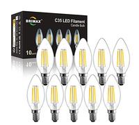 BRIMAX Lampadina LED E14 Dimmerabile Candela C35, Bianco Caldo 2700K 4W