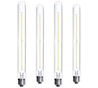 BRIMAX Lampadine LED dimmerabili, T30 30CM*3CM, attacco E27, 2700K bianco caldo, 8W 800 Lumen, AC220-240V, luce tubolare in vetro, lampade a sospensione moderne Punk, set di 4