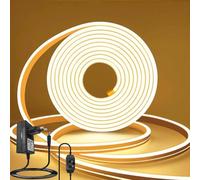 BRIMAX - Striscia LED Neon per Esterni, 10M, Luce Calda 3000K | Design Italiano, Silicone, IP67, Regolabile | Per un'Atmosfera Accogliente su Terrazzo, Giardino e Facciata