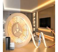 BRIMETI Striscia LED 24V COB 5M CCT Interno Dimmerabile Autoadesivo Luce LED 2700K-6500K Strisce 560LEDs/M Flessibile Nastro Nastri Larghezza 10mm, per Cucina Soggiorno Bar (Senza Alimentatore)