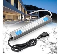 BRIMETI Trasformatore LED 220 12V 200W Esterno Alimentatore Driver IP67 Impermeabile Adattatore AC 220V a DC 12V 16.6A Transformer Interruttore Netzteil Trasformatori Tensione per Striscia LED