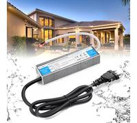 BRIMETI Trasformatore LED 220 12V 60W Esterno Alimentatore Driver IP67 Impermeabile Adattatore AC 220V a DC 12V 5A Transformer Interruttore Netzteil Trasformatori Tensione per Striscia LED