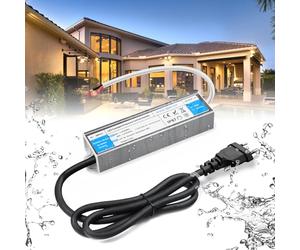 BRIMETI Trasformatore LED 220 12V 60W Esterno Alimentatore Driver IP67 Impermeabile Adattatore AC 220V a DC 12V 5A Transformer Interruttore Netzteil Trasformatori Tensione per Striscia LED
