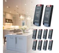 BRIMETI Trasformatore LED 24V 100W Alimentatore Driver 4,16A Slim Transformer AC 220V a DC 24V LED Netzteil Interruttore Adattatore, Trasformatori Tensione Costante Alimentatoredi Bassa (10 Pezzi)