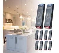 BRIMETI Trasformatore LED 24V 200W Alimentatore Driver 8,3A Slim Transformer AC 220V a DC 24V LED Netzteil Interruttore Adattatore, Trasformatori Tensione Costante Alimentatoredi Bassa (10 Pezzi)