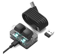 BRIMFORD Tastiera Programmabile con connessione via cavo/Bluetooth/2.4G,Tastiera Macro Compatibile con Windows/Mac OS,Scorciatoie da Tastiera,Tastiera Meccaniche Retroilluminata (2 tasti)