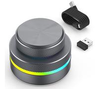 BRIMFORD Tastiera programmabile con pannello macro - 3 modalità di connessione (BT/2.4G/USB-C) - Ideale per gaming, Photoshop e streaming - Doppia ruota personalizzabile con retroilluminazione