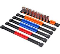 BRIMIX 6 pz ABS RAILES SUPPORTO ORGANIZZATORE CHIAVI A BICCHIO 24 X 1/2" 30 X 3/8" 32 X 1/4" FISSAGGIO FIRME VASO PER ORGANIZZARE