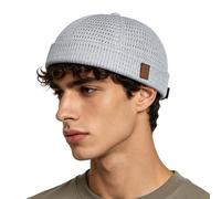 Brimless Docker Hat for Men - Breathable Mesh Cooling Cap | Lightweight Summer Hat, Adjustable Docker Beanie for Running, Cycling, Hiking & Golf, 2026 Skullcap, 1-Pack Black, Crema colorata