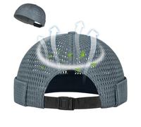 Brimless Hat Mesh Docker Cap, Mesh Brimless Hat for Outdoor Camping