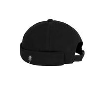 Brimless Original Docker MüTze 100% cotone, regolabile da uomo, con testa regolabile, Nero , 2 mesi