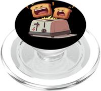 Brindisi eccitati con tostapane per gli amanti del pane PopSockets PopGrip per MagSafe