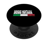 BRINDISI MONTAGNA City Italia Travel Lovers Bandiera Italia PopSockets PopGrip Adesivo