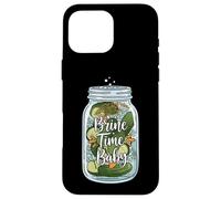 Brine Time Baby Funny Pickle Jar Lover Design Custodia per iPhone 16 Pro Max