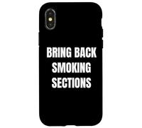 Bring Back Smoking Sections Funny 90's Kids Tees Retro Custodia per iPhone X/XS