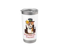 Bring It Home Lads Football Bere Birra Bicchiere termico in acciaio inox doppia parete