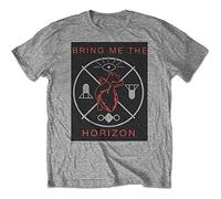 Bring Me the Horizon - T-Shirt # S Grey Unisex # Heart & Symbols