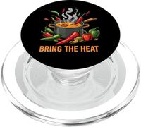 Bring The Heat Spicy Chili Pepper Cooking Foodie PopSockets PopGrip per MagSafe