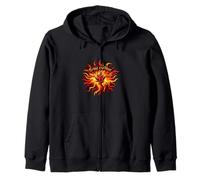 Bring The Heat Spicy Chili Pepper Flame Hot Food Lover Felpa con Cappuccio