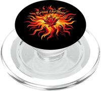 Bring the Heat Spicy Chili Pepper Flame Hot Food Lover PopSockets PopGrip per MagSafe