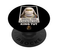 Bring the Unexpected Egyptian Pharaoh King Tut Face Graphic PopSockets PopGrip Adesivo