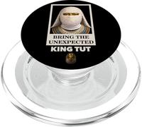 Bring the Unexpected Egyptian Pharaoh King Tut Face Graphic PopSockets PopGrip per MagSafe