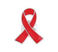 Bring Them Home - Spilla a forma di nastro rosso, per la sensibilizzazione contro l'AIDS, con design creativo a goccia d'olio, simbolo accattivante di amore e supporto, 1 Pcs, Smalto, Nessuna pietra
