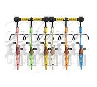 Bringer - Rastrelliera fermabici da muro 3/6 posti portabici verticale in acciaio zincato con ganci rivestiti in PVC. Bike Rack modulare regolabile compatibile con tutti i modelli di bicicletta.