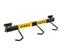 Bringer - Rastrelliera fermabici da muro 3/6 posti portabici verticale in acciaio zincato con ganci rivestiti in PVC. Bike Rack modulare regolabile compatibile con tutti i modelli di bicicletta.