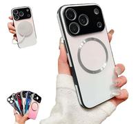 Bringevery For Iphone 17 Promax Gradient Glass-Gloss Case, Gradient Glass-Gloss Case Compatible With Full Camera Lens Protector, Magnetic Gradient Anti-Fall For Iphone 17 Pro Max (for iPhone 17,White)