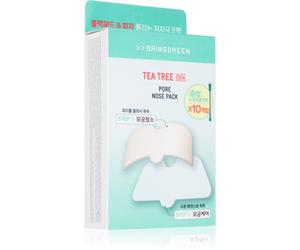 BRINGGREEN Tea Tree Cica Pore Nose Strip cerotti per pelli problematiche per il naso 5 pz