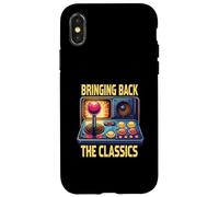 Bringing Back The Classics Retro Arcade Gamer Custodia per iPhone X/XS