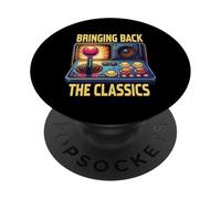 Bringing Back The Classics Retro Arcade Gamer PopSockets PopGrip Adesivo