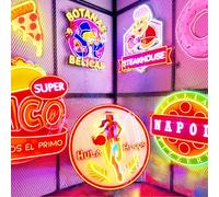 BringLuck2U Logo Insegne al neon personalizzate UV Stampato Neon Design Dimmerabile LED luminoso segno per Azienda Decorazione Bar Salone Decorazione da parete