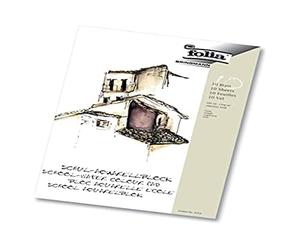 Bringmann 8353 - Blocco fogli di carta per acquerelli "Folia", 10 fogli, ruvidi