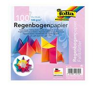 Bringmann Folia 716-100 Fogli Pieghevoli Arcobaleno, 15 x 15 cm