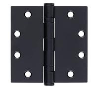 BRINKS Commerciale - Cerniera per porta con cuscinetto a sfera da 4 1/2", finitura nera opaca, apertura e chiusura fluide per porte da leggere a medio peso