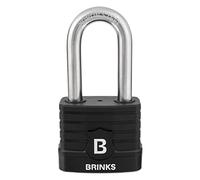 BRINKS Lucchetto serie XT Plus 677-52051 resistente alle intemperie con arco in acciaio al boro da 5,1 cm, nero, 50 mm (confezione da 1)